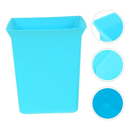 Outanaya Portable Cleaning Basket with Handle Plastic Storage Organizer Bin Sky Blue Compact Utility Caddy for Hotel Room Household Supplies
