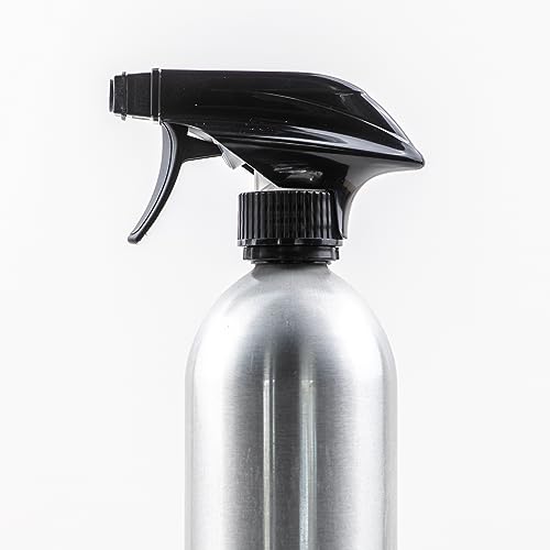 Aluminum Spray Bottles (3 Pack) 20oz - Silver Metal Aluminum Refillable Spray Bottles, Cleaning Solution, Hair, Plants, Gardening, BBQ Grill, Restaurants, Cooking (New Updated Sprayers)