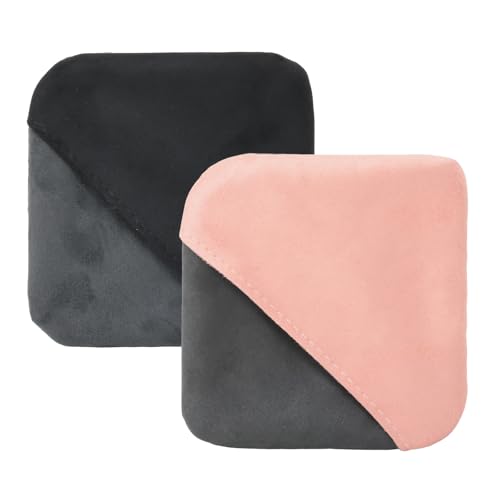 Honbay 2Pack Square Car Screen Cleaning Pad Compact Microfiber Auto Screen Cleaning Cloth Reusable Wipe Portable Car Accessories for Vehicle Dashboard LCD Display, Cellphone, Camera, Tablets, Laptops