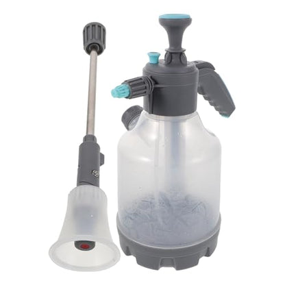 Lurrose Heavy-Duty 3l Pump Spray Bottle with Adjustable Nozzle and Extension Wand, Pressure Water Sprayer for Gardening, Car Cleaning, Indoor Plants, and Outdoor Watering