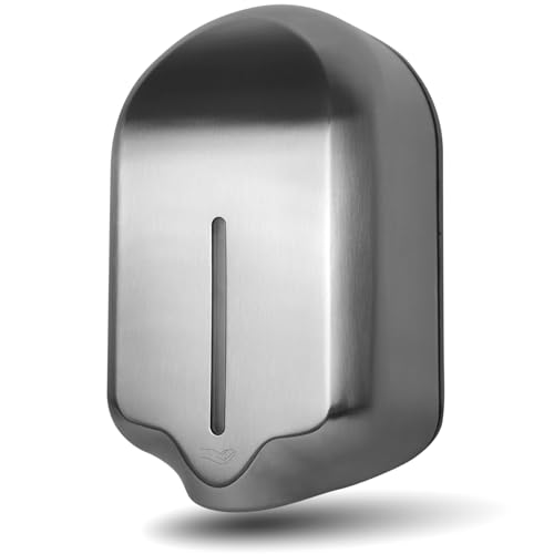 Automatic Soap Dispenser Wall Mount with Extra Large 40oz Capacity & Premium Grade 304 Stainless Steel - Touchless Commercial Hand Soap/Sanitizer Dispenser for Bathrooms (ADA Compliant) by EnBath