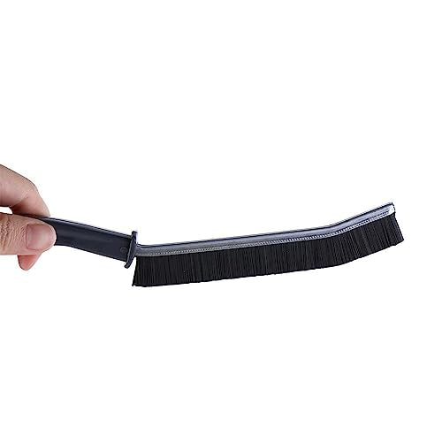 2 Pcs Crevice Cleaning Brush Grout Cleaner Scrub Brush Stiff Angled Bristles Deep Tile Narrow Joints Floor Lines/Gap Cleaning Brush for Kitchen Bathroom
