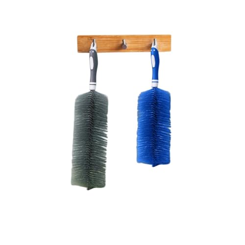 2026 Upgraded Fan Cleaner Brush – Bendable Dusting Tool for Blinds & Electronics, Reusable Microfiber Dust Collector, No-Disassembly Deep Cleaning for AC, Vents (Blue) (2pcs Blue) - color: 2pcs Blue