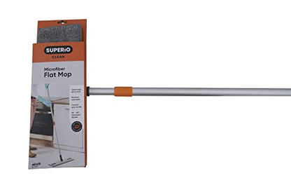 Superio Microfiber Mop Pads, Refill for Miracle Mop, Replacement Head With Velcro, 16 Inch Refill for Flat, Spray Mop Set - Grey - size: Mopping Pad