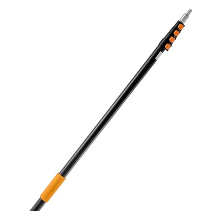 VEVOR Telescopic Extension Pole, 6-24 FT Multi-Purpose Extension Pole, Sturdy Aluminum Alloy Paint Extendable Pole with Flip-Lock Design, Telescopic Pole for Painting, Dusting and Cleaning - style: 6-24 FT