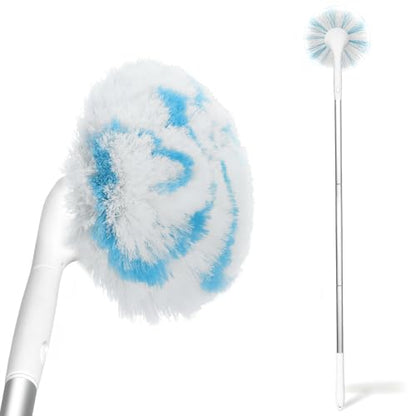 Tub Tile Scrubber Brush with 48" Long Handle, 2026 Version 1 Pc Non-Scratch Soft Tub Mop, All-in-One Adjustable Bathroom Brush for Bathtub, Shower, Sink, Faucet, and Wall Tile（1）