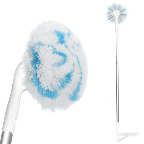 Tub Tile Scrubber Brush with 48" Long Handle, 2026 Version 1 Pc Non-Scratch Soft Tub Mop, All-in-One Adjustable Bathroom Brush for Bathtub, Shower, Sink, Faucet, and Wall Tile（1）