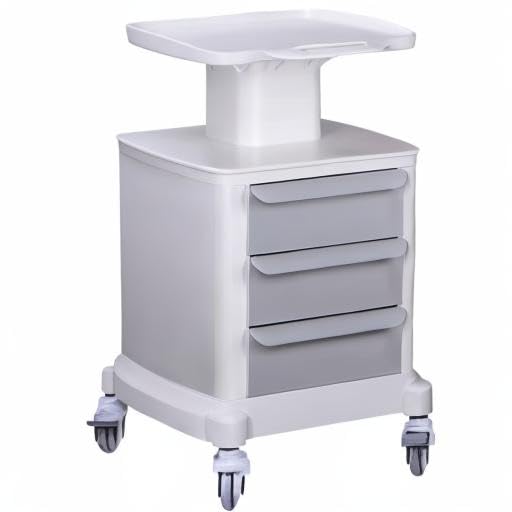Professional-Grade 3-Drawer Utility Cart on Wheels - Trolley Cart w/ 3 Drawers & Utility Desk - Mobile Storage Cart, Cavitation Machine, Salon Supplies - Max 50kg/110lb Load… - size: 110LB Load / 3 Drawer