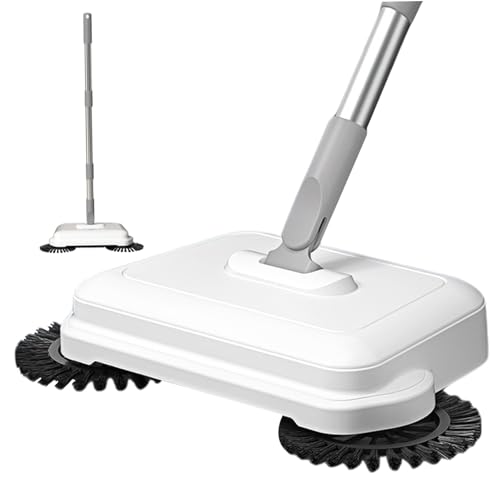 Floor Sweeper, 2-in-1 360° Rotating Hand Push Sweeper, High Efficient Carpet Sweeper with Long Handle, Hanging Manual Vacuum Sweeper for Home Office,Floor Sweeper