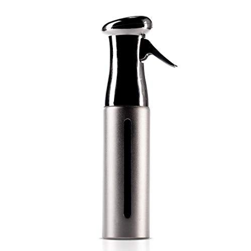 Colortrak Luminous Spray Bottle, 250ml/8.5oz Bottle with Full 360° Distribution, Easy-Use Pump, Quick View Window to Monitor Water Level, Eco-Friendly, Silver - color: Silver