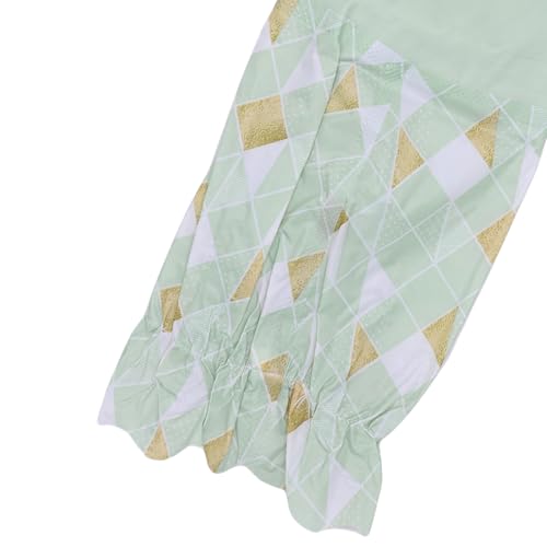 RARITYUS Household Kitchen Cleaning Gloves Waterproof Cotton Lined Dishwashing Non-Slip Long Cuff Gloves - color: Green (Length 19.29'')