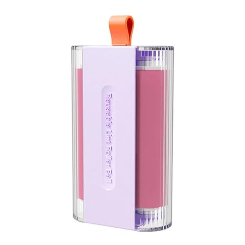 Mini Washable and Reusable Lint Roller for Clothes,Portable Sticky Roller Travel Size, Compact Pet Hair Remover and Small Lint Remover Extra Sticky - color: Purple