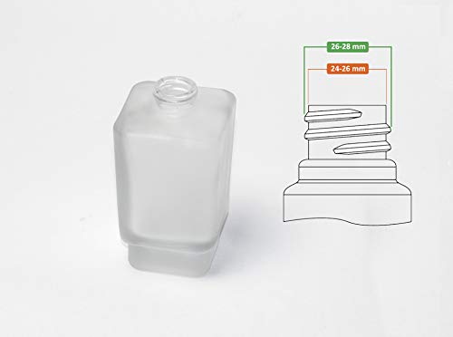 Kapitan Soap Dispenser Pump Replacement Head Black Spare Stainless Steel 28Mm Brushed Finish - size: 2 Pieces - Black