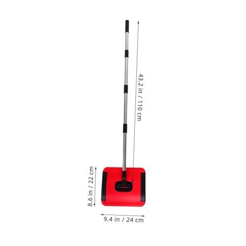 Handheld Carpet Sweeper Manual Push Sweeper Rug and Upholstery Cleaner Wet Dry Vacuum Non-Electric Carpet Cleaning Tool Quiet