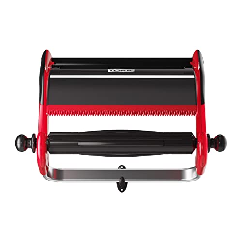 Tork Wall Mounted Giant Roll Wiper Dispenser Red W1, High Capacity, Performance Range, 6521281