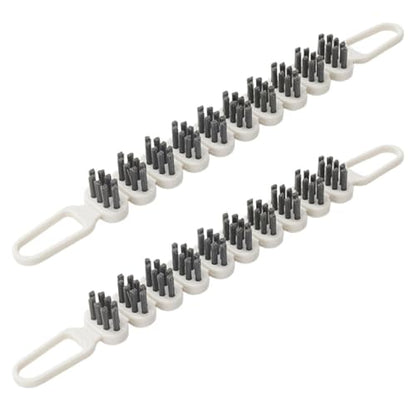 UKCOCO 2pcs Bendable Crevice Cleaning Brush Set, Small Metal Bristle Gap Cleaner for Kitchen, Bathroom, and Household Debris Removal