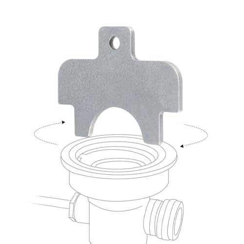 Commercial Sink Drain Removal Tool - 3-Tier Kitchen Sink Wrench for Twist & Lever Waste Drain Installation & Removal, Stainless Steel Drain Extractor Tool for Commercial Kitchens