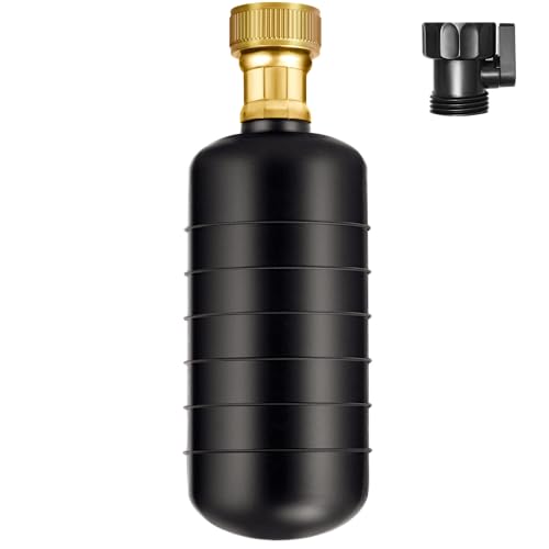 Drain Bladder Unclogger fits 4"to6" Pipes.& 3/4" Garden Hose Shut Off Valve,Drain Cleaning Bladder Unclogs Clogs in Kitchen Sinks, Bathtubs and Swimming Pool Pipes Through High-Pressure Water Flow - style: 4-6 inch