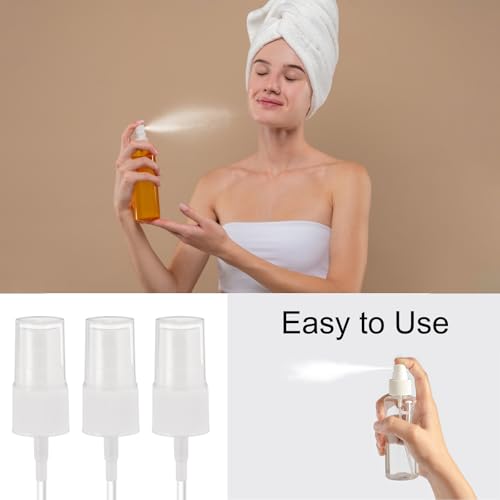 uxcell Spray Top 12Pcs 18/410 Plastic Fine Mist Reusable Replacement White | Spray Bottle Pump Plastic Top Reusable Replacement for Cosmetic Perfume and Body Sprays Bottle - color: White, size: 18/410