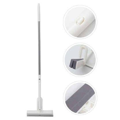 SOLUSTRE Small Self Squeeze Sponge Mop for Floor Cleaning Household Mini Cleaning Tool with Strong Water Absorption Lightweight Mop for Tiles Glass Bathroom Kitchen Use