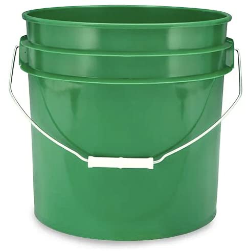 House Naturals 3.5 Gallon Food Grade Multi Color Bucket Pail with Screw On Lid (Pack of 3) BPA Free Made in USA containers