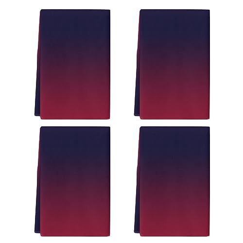 Chic D Black Red Ombre Texture Kitchen Towel Set of 4, Absorbent Microfiber Hand Towels for Kitchen Bathroom Bar Decorative Gradient Color Ultra Soft Resuable Cleaning Cloths Washable Fast Drying - size: 4PCS-18" x 28"