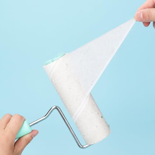 6.3 inch Large Lint Roller Refills Compatible with PetLovers BomDa YabeePet Fedicelly Large Lint Rollers for Pet Hair Extra Sticky 60 Sheets per Refill Pack of 5 Rolls 300 Sheets Total - size: 6.3 inch