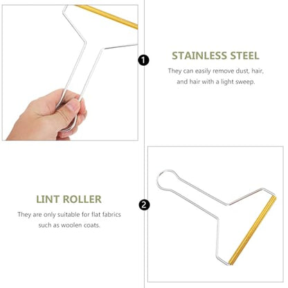 BETOOKY Pet Hair Remover Lint Shaver 2pcs Stainless Steel Manual Hairball Cleaner for Clothes Carpet Furniture Portable Pet Coat Cleaning Tool