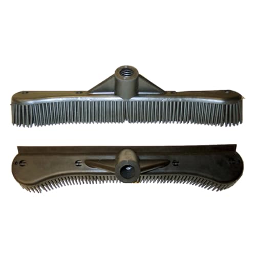 Premium Heavy Duty Rubber Broom Head, Pet Hair Squeegee for Carpets, 12"