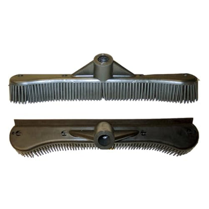 Premium Heavy Duty Rubber Broom Head, Pet Hair Squeegee for Carpets, 12"