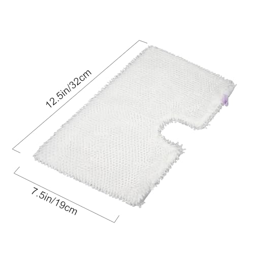 S3601 6 Pack Microfiber Steam Pocket Mop Pads Compatible for Shark Rectangle Mop Head S3500 Series S3501 S3601 S3550 S3901 S3801 SE450 S3801CO S3601D SE450 - color: 6 Pack White