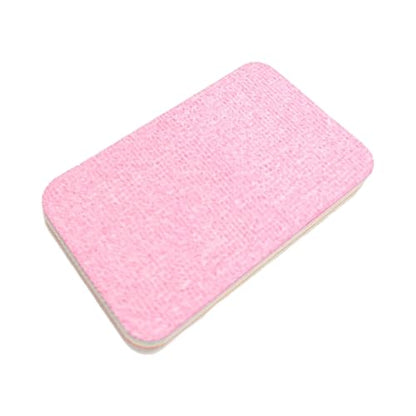 Multi-Layer Sponge Cloth, Microfiber Material, Pink, Peelable Sponge, Absorbent Scrubber, Compact Design, for Kitchen Bowl Dish Pot Household Bathroom Window - color: 12×7×2.2cm