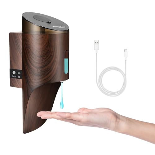 Wall Mounted Automatic Soap DispenserTouchless and Smart Electric Dispenser for Wall,Suitable for Public Places, Hotels and airports - color: Black