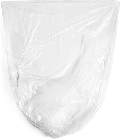 Aluf Plastics High Density Trash Bags, 10 Gallon, 4000 Count, 8 Micron (eq), 24" x 24", Clear, for Bathroom, Office, Industrial, Commercial, Janitorial, Municipal, Recycling - color: Clear, style: 7-10 Gal, 8 Micron Equiv, 4,000 Count
