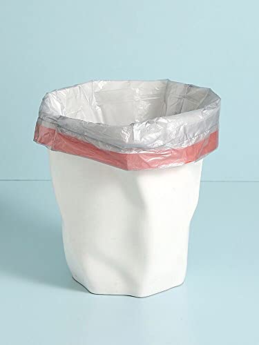 Trashs Bag Drawstring Garbage Bags-Coocn Thicker Heavy Bathroom Trash can Liners for Bedroom Home Kitchen 50 Counts ,4-6 Gallon (Gray) - color: Gray