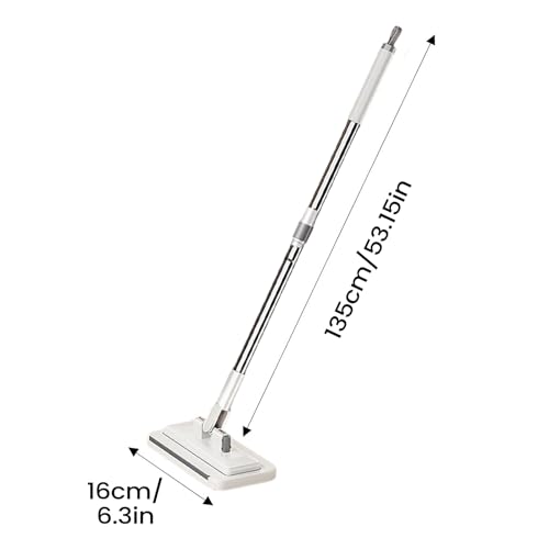 No Wash Mop - Clip Design No Touch Wet Dry Cleaning Tool, Compact Zero Touch Mini Cleaner, Portable Care Device | Home Kitchen Bathroom Living for Home Kitchen Bathroom Living - color: 135cm