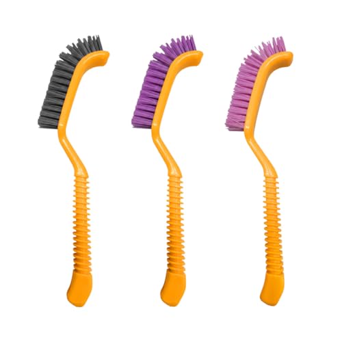 Car Crevice Cleaning Brush, Multipurpose Window Track Detail Brush, Scratch-Resistant Hard Bristle Gap Scrubber for Car, Home, Kitchen, Sink (3PCS) - size: 3PCS