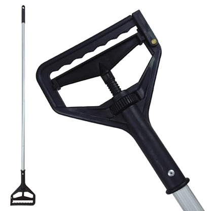 60 Inch Industrial Mop Handle Commercial mop Handle Heavy Duty Industrial mop Bucket mop Handles Heavy Duty Commercial mop Head Replacement and Handles mop Stick Replacement Mop Stick - color: Black
