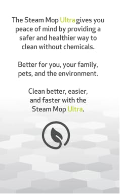 Smart Living Steam Mop Ultra, Black and White (NEW)
