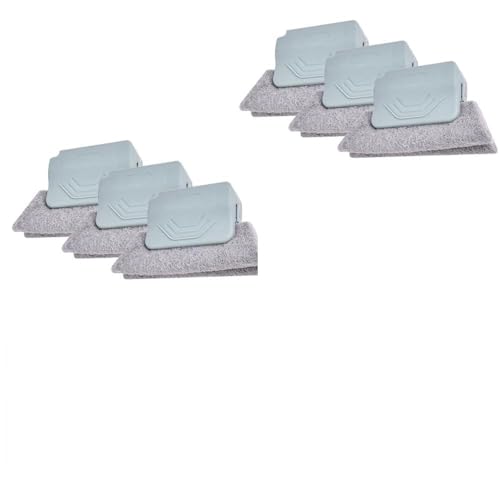 Magic Window Track Cleaner, 2025 New Groove Cleaning Brush Tools Set, Hand-held Window Track Cleaner Brushes Tools for Window lides Gaps Tile Lines Shutter Car Vents (Grey, 6PCS) - color: Gray, size: 6PCS