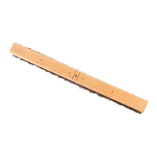 Restaurantware-BROOM HEAD ONLY: Clean Tek Professional 30-Inch Indoor Broom Head, 1 Heavy-Duty Push Cleaning Tool - Handle And Brace Sold Separately, Palmyra Bristles, Wooden, Outdoor Use - size: 30", style: Wood, with Palmyra Unflagged Bristles