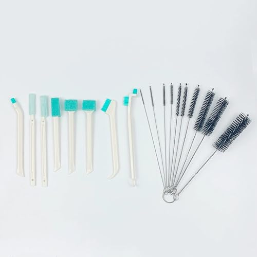 Household Gap Cleaning Brush, Detail Tiny Scrub Cleaner Brush for Small Space Gaps Corner, Crevice Cleaning Tool Set for Window Groove, Track, Humidifier, Car, Bottle, Keyboard (18pcs) - color: 18pcs