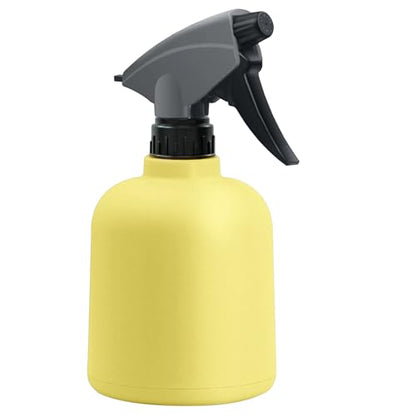 600ml Adjustable Leakproof Misting Water Sprayer - Empty Spray Bottles | Gardening, Cleaning Indoor Outdoor Home Yard Backyard Lawn Plant Care Tool - color: Yellow