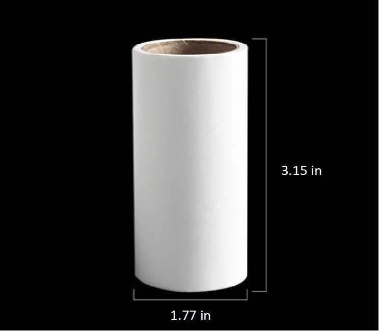 Lint Roller Extra Sticky PET Lint Roller - Cat Hair Remover & Dog Fur Remover，Lint Roller for Pet Hair - Sticky Rolls (1 Roller+1 Refills) - color: White Roll
