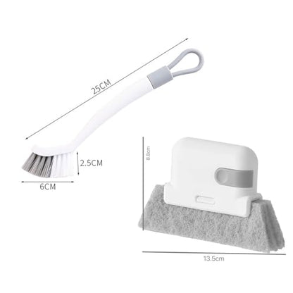 Window Track Cleaner Window Grooves Cleaning Brush Tools Set For Sliding Door Track Crevice Cleaner