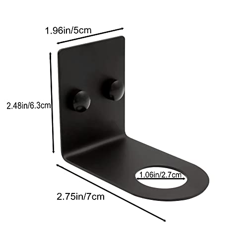 BiJun Soap Bottle Dispenser Holder Wall Mounted, Hand Pump Bottles Dispenser Stand Hanging Rack Shampoo Standing Shelf Storage Holder Bracket for Bathroom Kitchen (Black 4 Pack) - color: Black 4 Pack