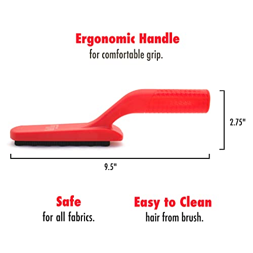 Lilly Brush Fluffy Pet Hair Clean-Up Gentle Bristled Brush for Fur, Lint, Furniture, Fabric & Rug Cleaner For Homes with FLUFFY DOUBLE-COATED LONG-HAIRED PETS ONLY