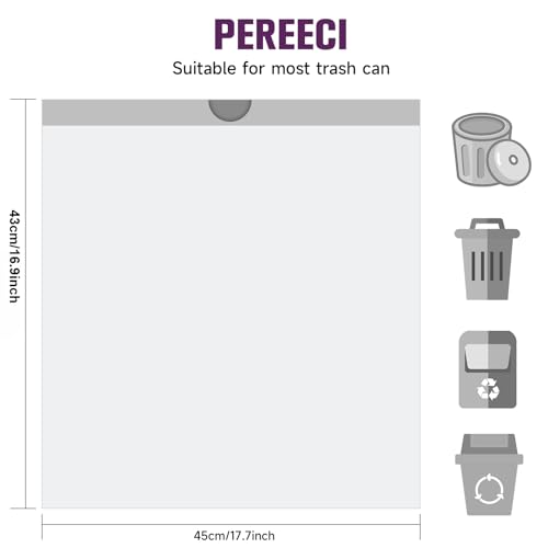 2.6-Gallon Trash Bags Heavy Duty - Heihaily Drawstring Kitchen Garbage Bags for Office/Bathroom, Leak-Proof Design, Odor Control Technology, Small Plastic Bags Clear(60 Count) - style: 2.6Gal white 60 Counts