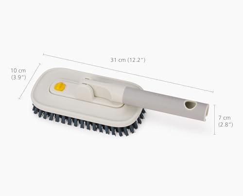 Joseph Joseph CleanTech 2-in-1 Tile and Tub Scrubber and Grout Cleaning Brush with V-Shaped Bristles - style: Tile Scrubber