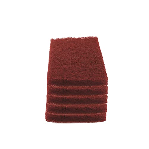 Heavy Duty Scour Pads, Non-Scratch Scrub Sponges, ULIFESTAR 5PCS Dish Scrubber Scouring Pads, Dual-Sided Reusable Household Scrub Pads for Dishes,Dish Cleaning Tool,Kitchen Scrubbers & Metal Grills - size: 150*100mm/5.9*3.94''320-400grits